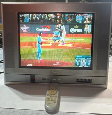 Toshiba TV CRT Gaming Retro Model #14AF45 14" W/Remote S-Video Component-Works - Image 1 of 4