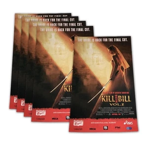 KILL BILL Vol 2 ('04) Mini One Sheet Promo Poster Lot of 5 Tarantino Uma Thurman - Picture 1 of 5