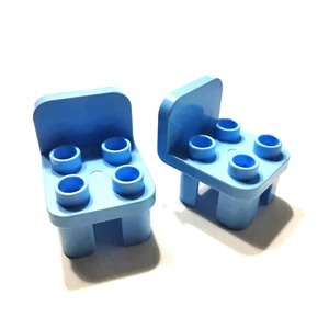 Lego Duplo Blue Chair x2 for Figure Furniture House C6 - Picture 1 of 1