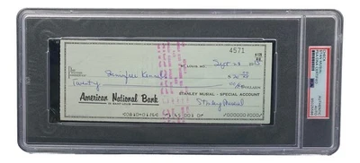 Stan Musial St. Louis Cardinals Signed  Bank Check PSA/DNA 85025586 - Image 1 of 3
