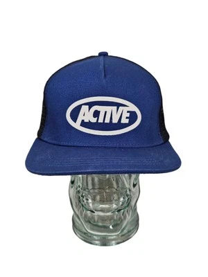 Gorra azul ACTIVE R/S Ride Shop con logotipo construido camionero ventilada para hombre Foto 1 de 4