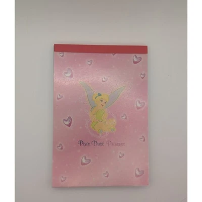 Disney Tinker Bell “Pixie Dust Princess” Notepad – Glitter Cover Made in Japan  - Image 1 of 4
