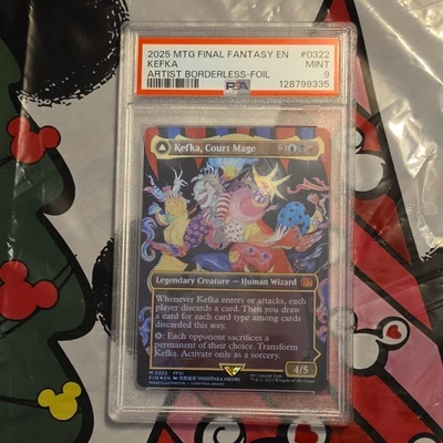 Kefka, Court Mage (0322) (Borderless) Final Fantasy Foil Mint PSA 9 - Image 1 of 2