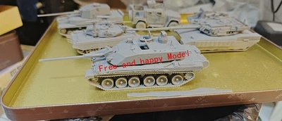 3D-печатная неокрашенная модель британского основного боевого танка Challenger 3 в масштабе 1:72 в комплекте - Изображение 1 из 4