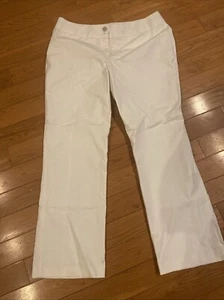 Hilton Hollis Pants Womens 14 Dress Pants White Trouser Casual Ladies - Picture 1 of 4