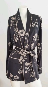 Witchery Jacket With Tie - Size 10 (S/M) - Partially Lined - Shawl Collar - Picture 1 of 5
