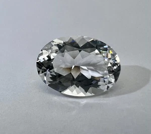 Original 5,5 Karat facettiert NY Herkimer Diamant - 14x10 mm ovaler Schliff - AAA Juwel - Bild 1 von 9