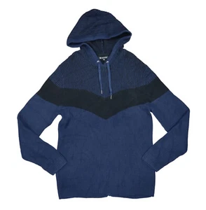 INC International Concepts Textured Knit Colorblock Hooded Men's Sweater XXL NWT - Picture 1 of 2