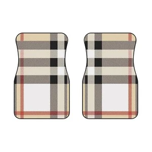 Preppy Karo Beige, Universal Fit Automatten (2x vorne), Maßgefertigte Fußmatten - Bild 1 von 4