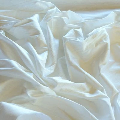 White Dupioni Silk, 100% Silk, 44" or 54" wide, By The Yard (S-101) - Image 1 of 4