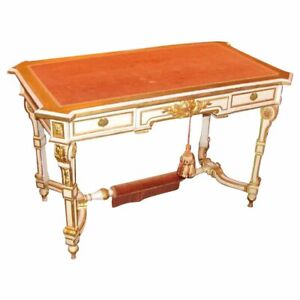 Antique French Louis XVI Style Painted Desk Circa 1860