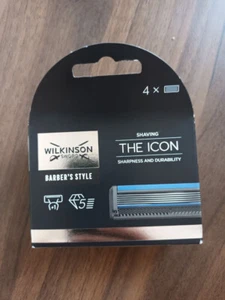 * WILKINSON SWORD BARBER'S STYLE - THE ICON 4 lame di ricambio NUOVE - Foto 1 di 3