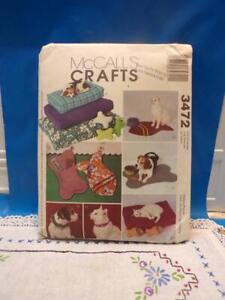 McCalls Crafts- wzór DLA PSÓW I KOTÓW-ŁÓŻKA, MATY, ZABAWKI #3472