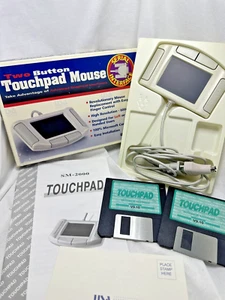 Vintage SERIAL INTERFACE Two Button Touchpad Mouse✨ NEW! SM-2000 - Picture 1 of 3