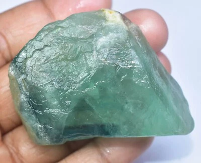 Muestra de fluorita verde natural sin tratar 380,15 CT faceta piedra preciosa suelta áspera sin tratar Foto 1 de 4