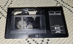 JVC Motorized VHS-C Cassette Adapter C-P7U Black Tested Pre-Owned - Picture 1 of 2