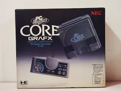 Console PC Engine CoreGrafx gris grey bleu blue NEC Japan NTSC - Imagen 1 de 4