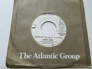 JOHNNY RIVERS - Curious Mind (Um,Um,Um,Um,Um,Um) 1977 MONO PROMO 7" - Picture 1 of 2