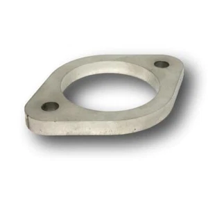 EXHAUST FLANGE PLATE 2 1/2" 2 BOLT STAINLESS STEEL 90bc - Picture 1 of 3