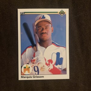 1990 Upper Deck Montreal Expos Baseball Card #9 Marquis Grissom Rookie