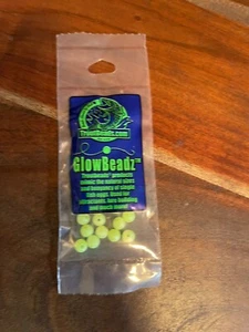 Troutbeads™ 6mm Glowbeadz Float Fishing Beads 40-PK Charteuse Glow GL72-06 B-12 - Picture 1 of 3