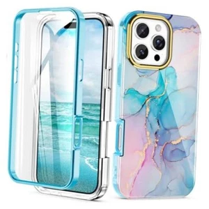 Cute Marble Case for iPhone 16 Pro 6.3 inch Built with For Phone 16 Pro A01 - Picture 1 of 8