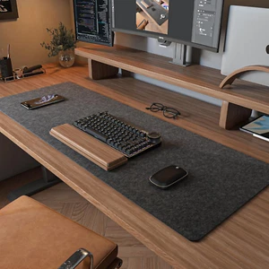 90X30Cm Desk Mat Pad,Dark Grey Large Mouse Mat Pad,Extra Large Keyboard Mat,Comp - Picture 1 of 12