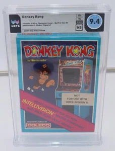 DONKEY KONG - INTELLIVISION - COLECO - NINTENDO - GRADED WATA - 9.4 - SEALED - - Picture 1 of 7