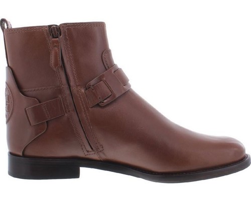 Nuovissimi stivaletti in pelle Tory Burch Wn taglia 10 5 Colton 50903 mandorle 203