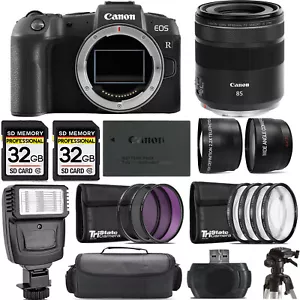 Canon EOS RP Mirrorless Camera +85mm f/2 Macro IS STM Lens +Flash- Kit - Picture 1 of 7
