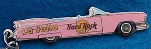 LA JOLLA PINK CADILLAC BIARRITZ CABRIO AUTO SCHLÜSSELANHÄNGER Hard Rock Cafe keine Pin - Bild 1 von 1