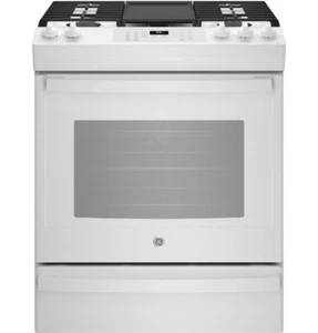 GE JGS760DPWW 30" White Slide In 5 Burner Gas Range NIB #142580 BP - Picture 1 of 4