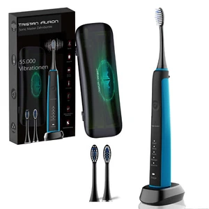 Tristan Auron Schallzahnbürste 55000 VPM 5 Modi inkl. UV-Etui SonicMaster blau - Bild 1 von 9