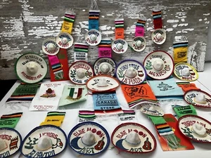 Vintage Min Mexican Sombrero & Serape Lot Of 20+ Tourist Day 1998 Fiesta - Picture 1 of 16