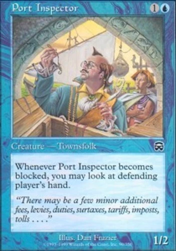 Port Inspector - Foil ~ Moderately Played Mercadian Masques MTG Magic UltimateMT - Image 1 of 1