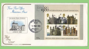 G.B. 1978 Historic Buildings MS on u/a Cotswold First Day Cover, Stampex - Imagen 1 de 1