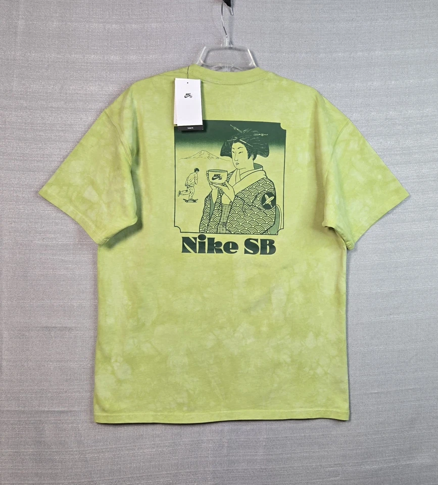 Nike Men’s Sz XL SB x Yuto Horigome Skate T-Shirt Olive Aura- Matcha HJ0808-311