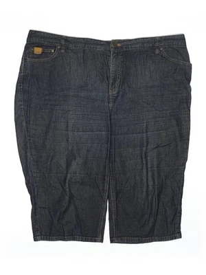 Pantalones cortos cargo Inc Denim para mujer azules 18 Plus Foto 1 de 2