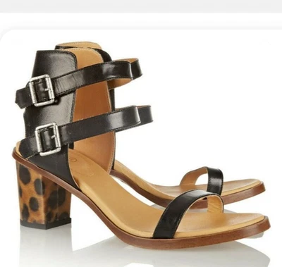 Mm6 Maison Margiela Animal Print Hologram Heel Sandals size 38, 7.5-8 - Image 1 of 4