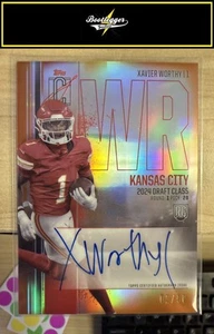 Autografi cromati 2024 Topps Signature Class #RCV-XW Xavier Worthy Rookies Class - Foto 1 di 2