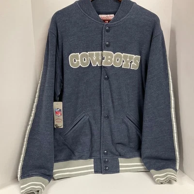 Chaqueta Universitaria Dallas Cowboys Mitchell & Ness Throwbacks Auténtica NFL Nueva con Etiquetas XL Foto 1 de 4