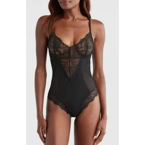 Body Pinsy Suavizadora Forma de Encaje Negro Talla Pequeña Sexy Reloj de Arena Mejora - Imagen 1 de 11