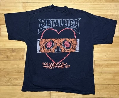 Rare Vtg Metallica T Shirt XL St Anger 2003 I’M Madly In Anger With You Pushead - Image 1 of 4