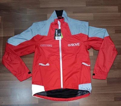 PROVIZ Reflect360 Hi Viz Cycling Running Lightweight Jacket RED XS NWT - Image 1 of 4