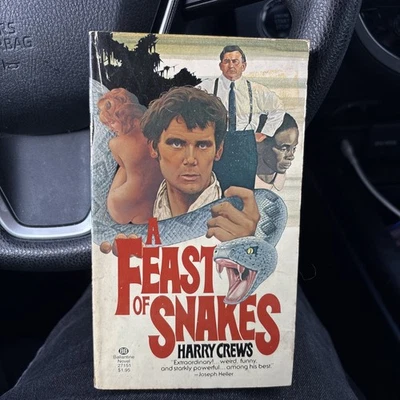 Harry Crews A Feast of Snakes Ballantine First Edition Paperback - Image 1 of 2