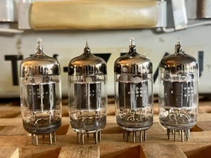 1950’s Quad (4) Triple Mica GE JG-5814A Vacuum Tubes D Getter Rugged Military - Picture 1 of 7
