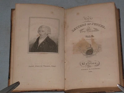 1829 BOOK THE LETTERS OF JUNIUS VOL.II - image 1 of 4