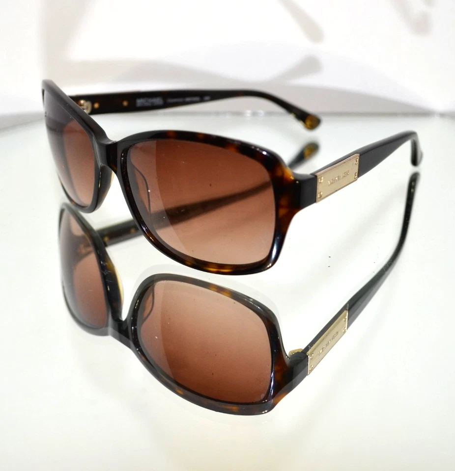 Michael Kors "Claremont" Gold Logo Sunglasses Tortoiseshell Oversized M2745S 206 - Image 1 of 4