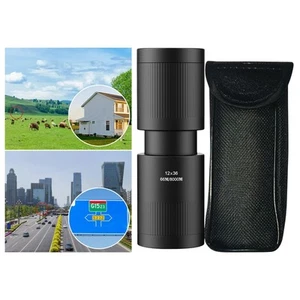 12×36 Monocular Compact Portable for Hiking Camping Wildlife Bird Watching - Picture 1 of 7