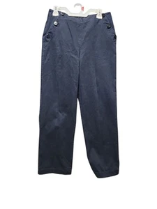 Lauren Ralph Lauren Matrosenhose weites Bein Damengröße 10 zierlich blau 100 % Baumwolle - Bild 1 von 8
